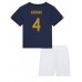 Frankrijk Raphael Varane #4 Babykleding Thuisshirt Kinderen WK 2022 Korte Mouwen (+ korte broeken)